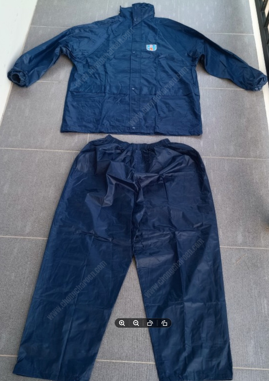 ชุดกันฝน เสื้อ และ กางเกง หนา มีหมวกในตัว สีต่างๆ ตราช้าง Danko