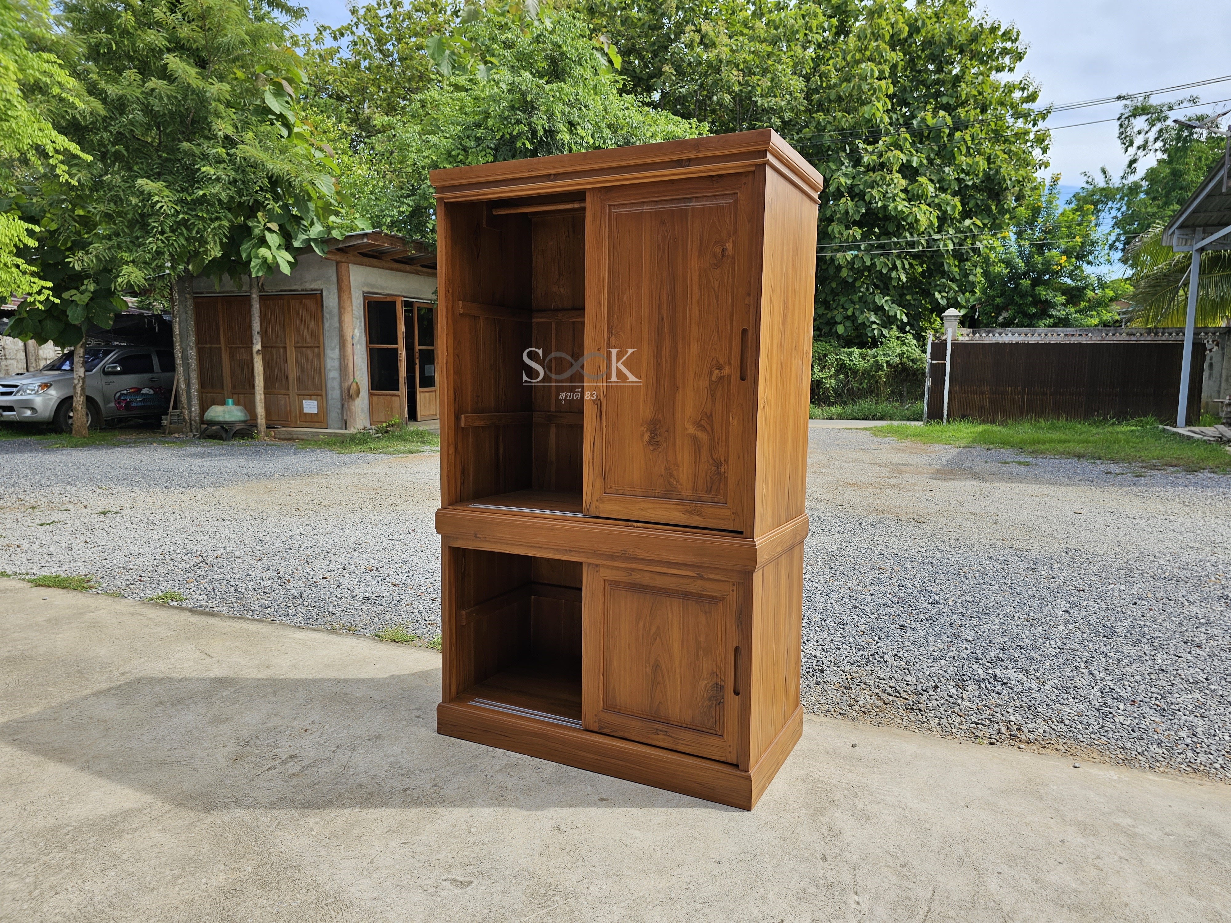 ตู้เสื้อผ้าบานสไลด์ แยกท่อน