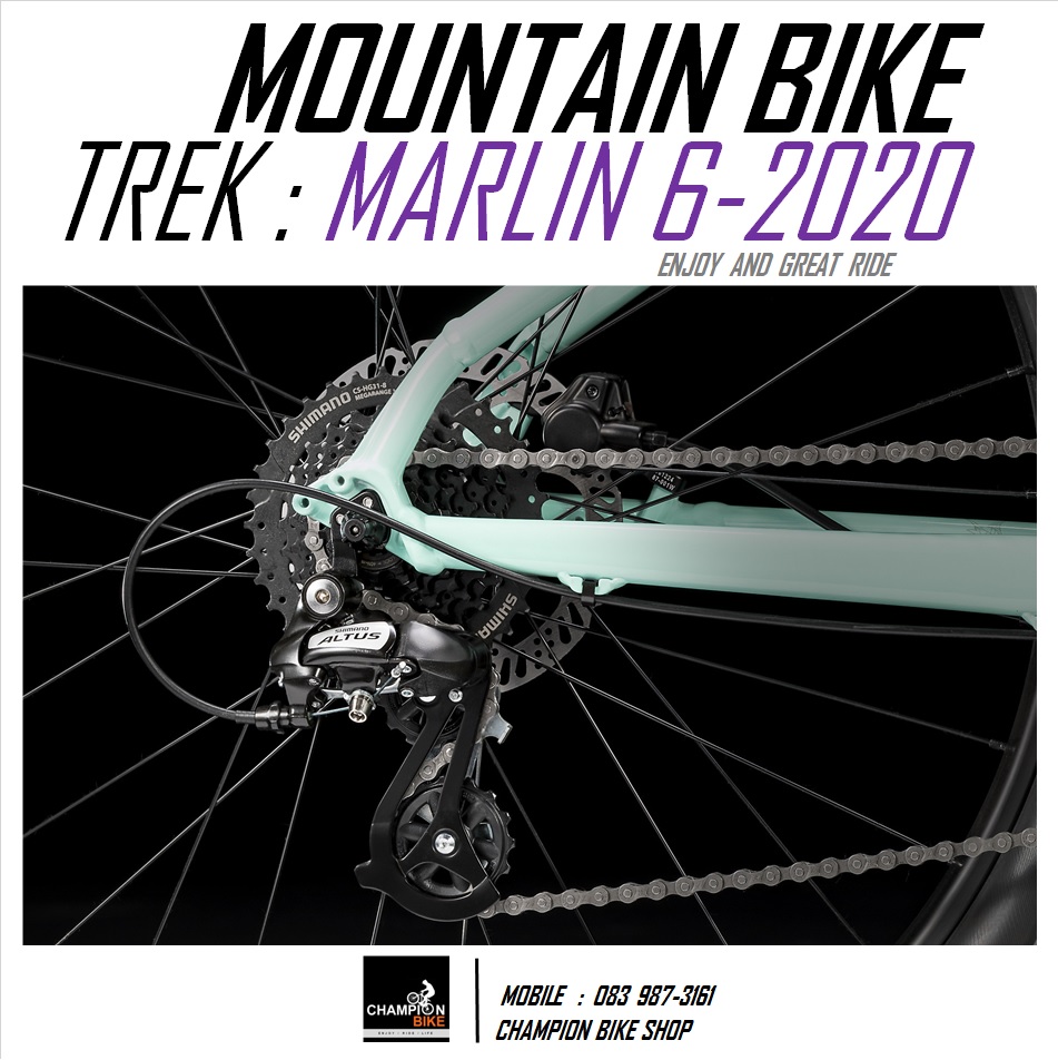 จักรยานเสือภูเขา สำหรับผู้หญิง TREK : MARLIN 6 DISC MOUNTAIN BIKE FOR WOMEN - 2020