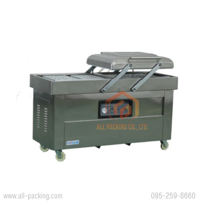 เครื่องซีลและแพ็คสูญญากาศแบบสองหลุมฝาสวิง รุ่น DZ-500/2SB