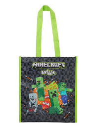 Smiggle reusable bag -Spider size S - ถุงช้อปปิ้ง minecraft