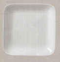 จานเมลามีนสี่เหลี่ยม 7.5 นิ้ว Flowerware สีขาว (ใบละ) (51A)