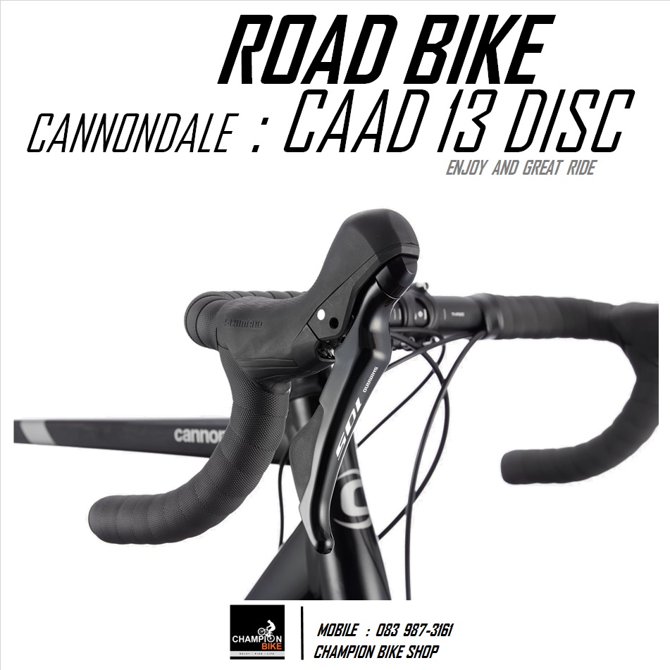 จักรยานเสือหมอบแคนนอนเดล CANNONDALE : CAAD 13 DISC - 2021 ROAD BIKE สีดำ-เงิน