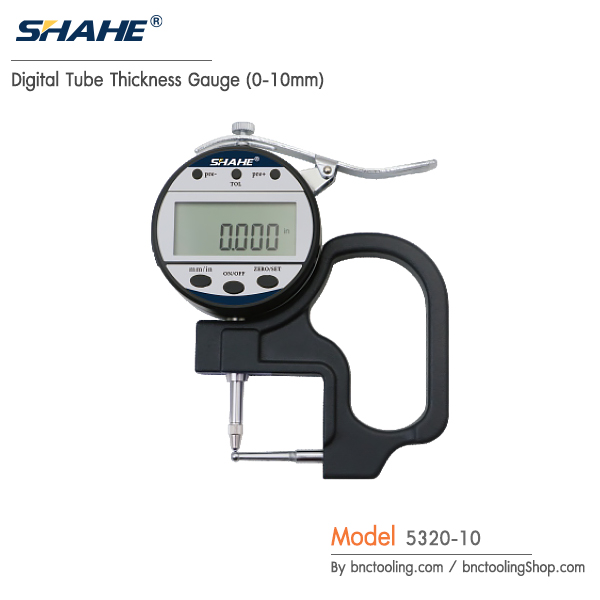 SHAHE,Digital Tube Thickness Gauge (0-10mm),5320-10