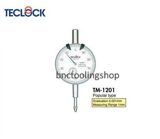 ไดอัลเกจความละเอียด 0.001มิล-Dial Indicator Graduation 0.001mm,TECLOCK,TM-1201