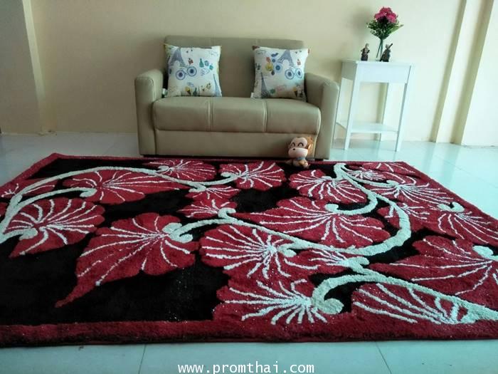 พรมแต่งห้องรับแขก ขนฟูสวยสะดุดตา ลายM6043 ขนาด 1.60×2.30m.