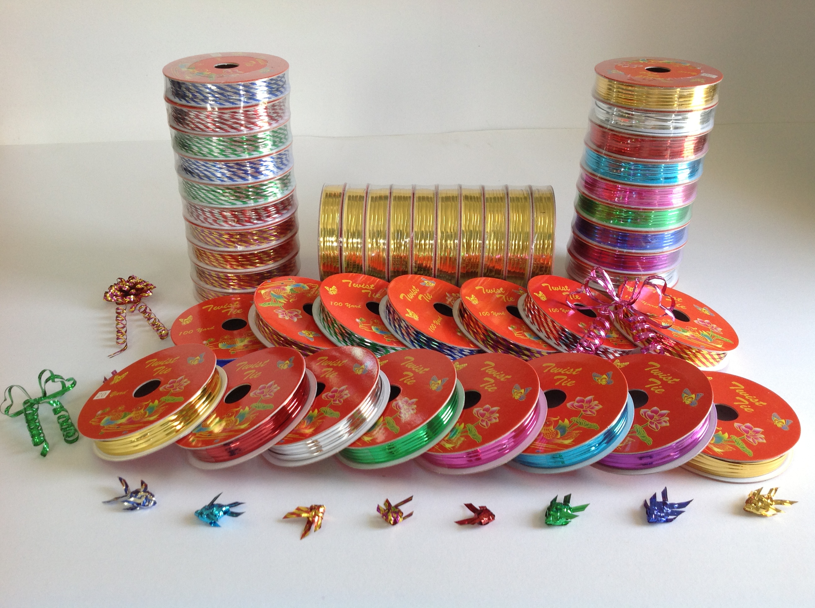 ลวดสี ลวดมัดปากถุง ลวดมัดปากถุงเบเกอรี่ ลวดมัดปากถุงขนม ลวดเบเกอรี่ ริบบิ้นลวด ลวดมัดสินค้า - ยาว 20 Y P&W,P&W TWIST-TIES P&W20Y-07