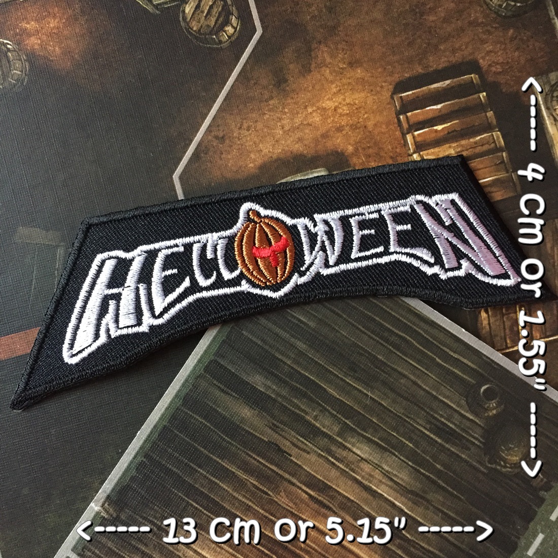 Helloween วงดนตรี ร็อค เฮฟวี่เมทัล พังค์ ตัวรีดแบบปัก อาร์มปัก ตัวรีดติดเสื้อ ตัวรีด ติดกระเป๋า ติดหมวก ติดแจ๊คเก็ต Rock Iron on Embroidered Patch