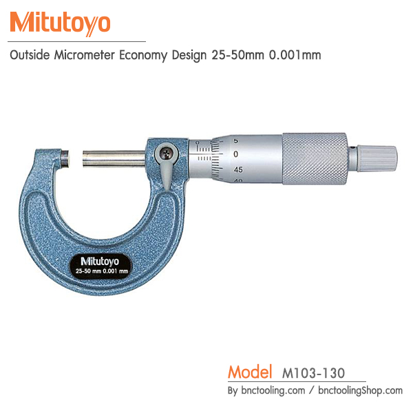 Mitutoyo,Outside Micrometer Economy Design 25-50mm 0.001mm,M103-130