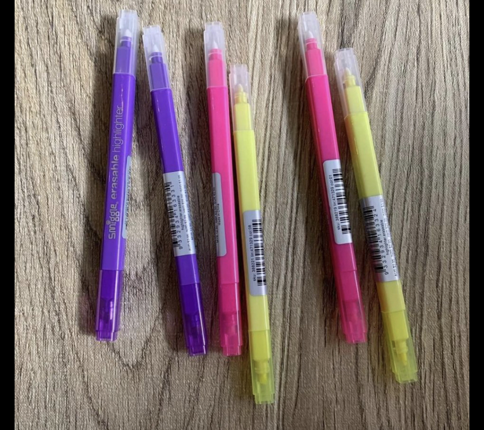 ปากกา ไฮไลท์ ลบได้ Smiggle eraserable highlighter