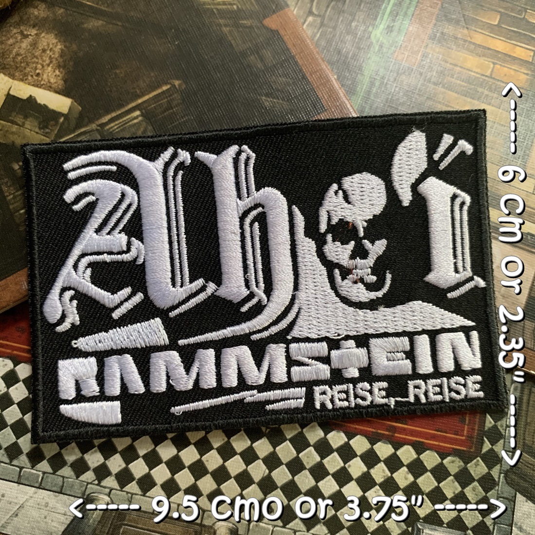 Rammstein วงดนตรี ร็อค เฮฟวี่เมทัล พังค์ ตัวรีดแบบปัก อาร์มปัก ตัวรีดติดเสื้อ ตัวรีด ติดกระเป๋า ติดหมวก ติดแจ๊คเก็ต Rock Iron on Embroidered Patch