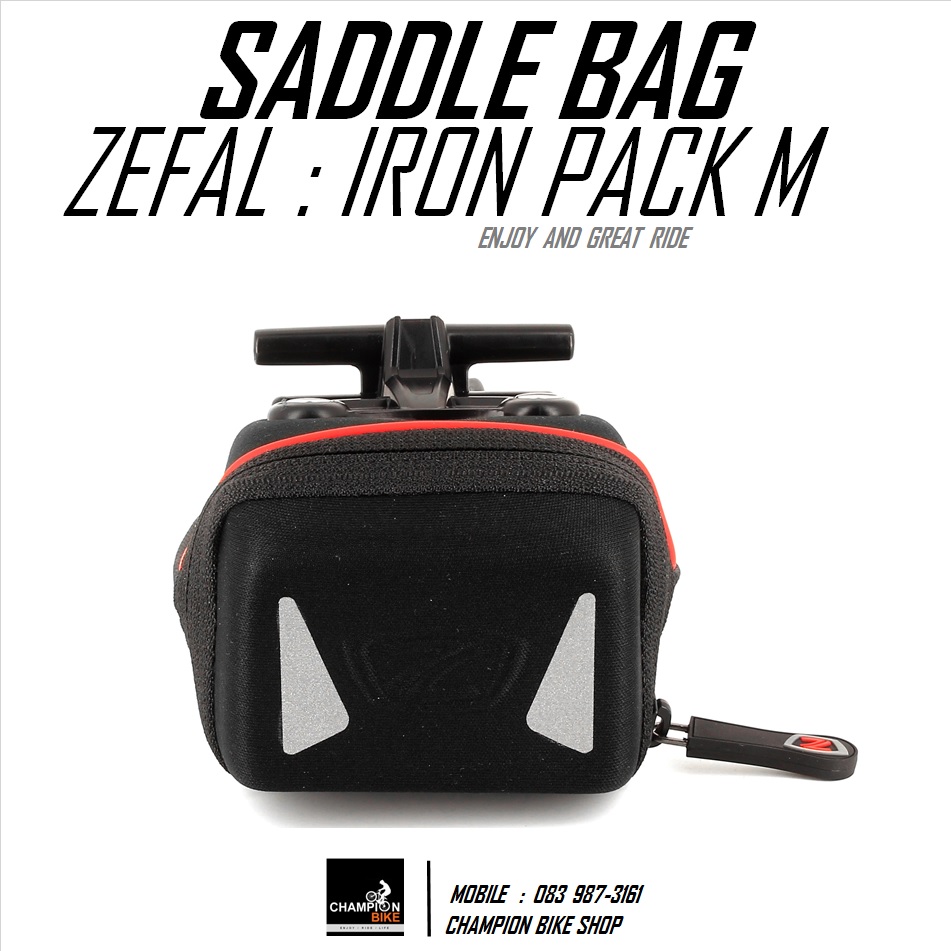 กระเป๋าใต้อาน ZEFAL : IRON PACK " M " - TF SADDLE BAG