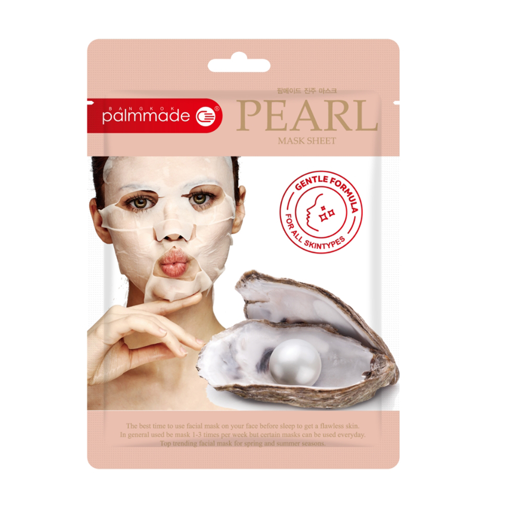 ปาล์มเมด เพิร์ล มาส์ก ชีท (12 ชิ้น) PALMMADE PEARL MASK SHEET (12 pcs)