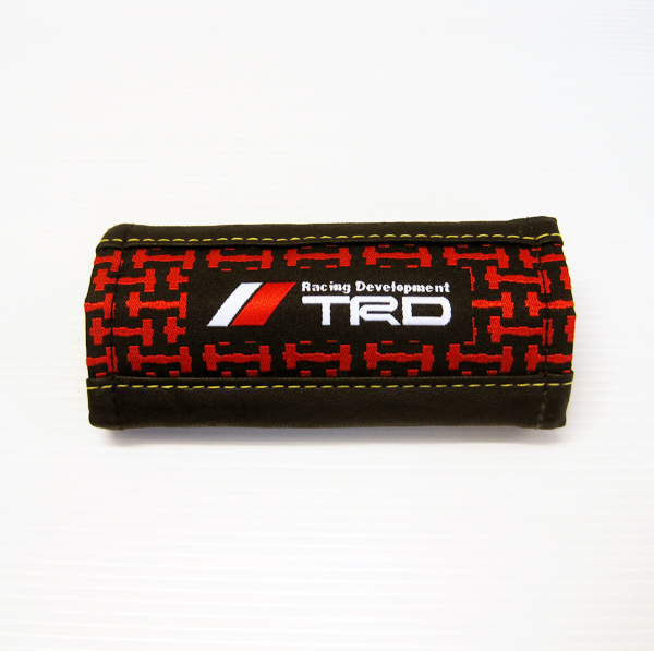 หุ้มเบรคมือหนังดำด้ายแดง TRD
