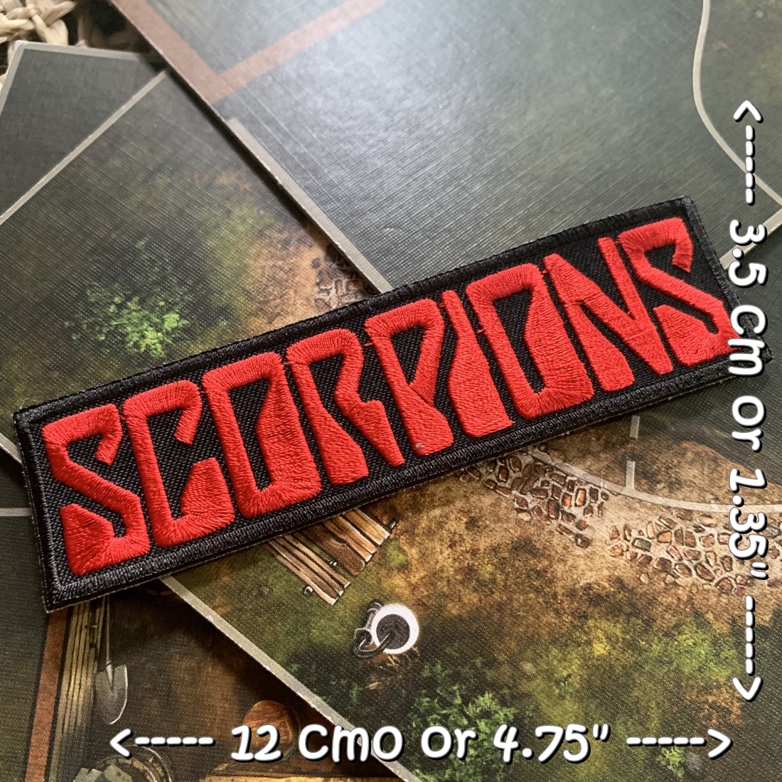 Scorpions วงดนตรี ร็อค เฮฟวี่เมทัล พังค์ ตัวรีดแบบปัก อาร์มปัก ตัวรีดติดเสื้อ ตัวรีด ติดกระเป๋า ติดหมวก ติดแจ๊คเก็ต Rock Iron on Embroidered Patch