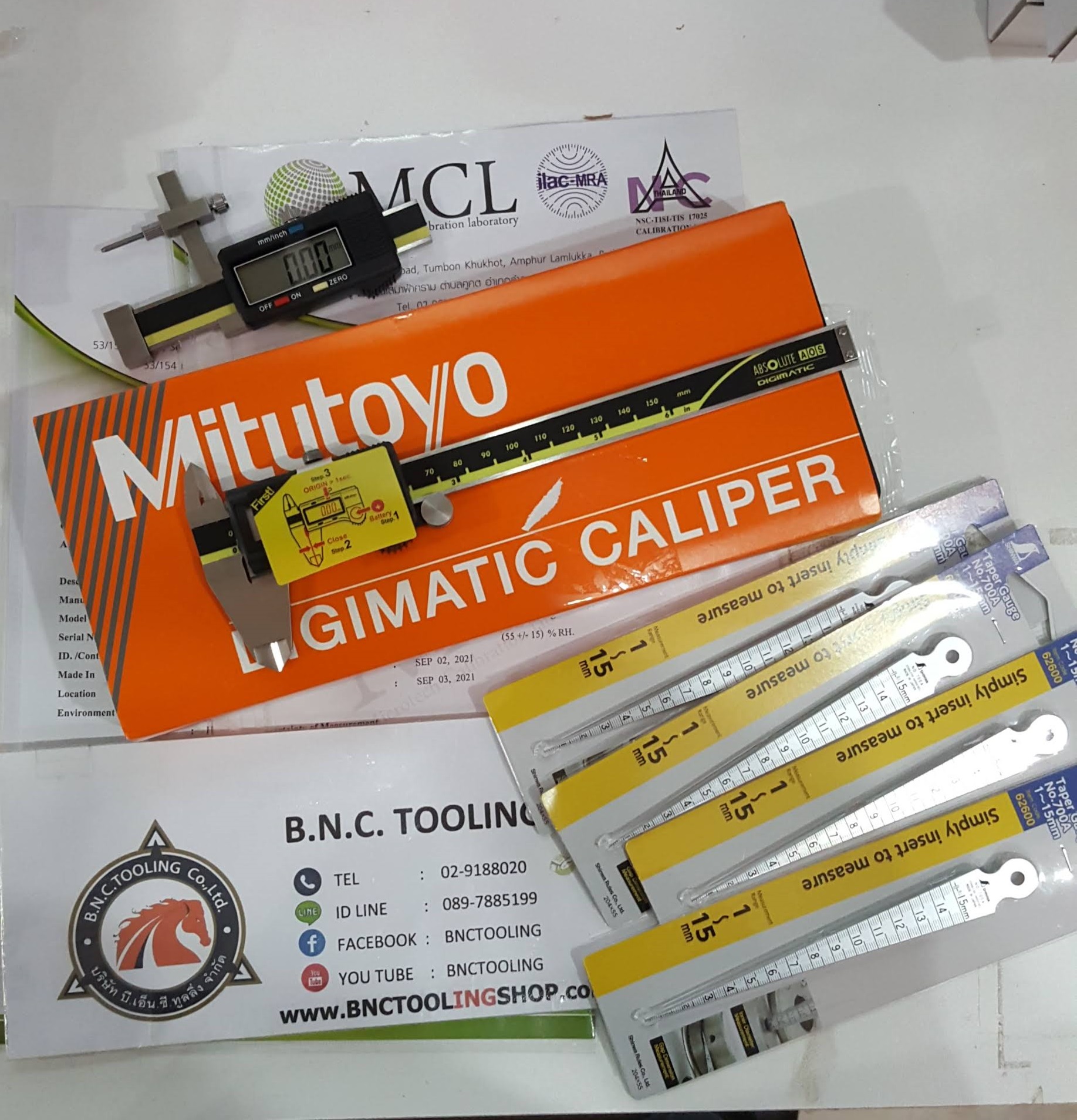 Caliper and Taper Gauge
