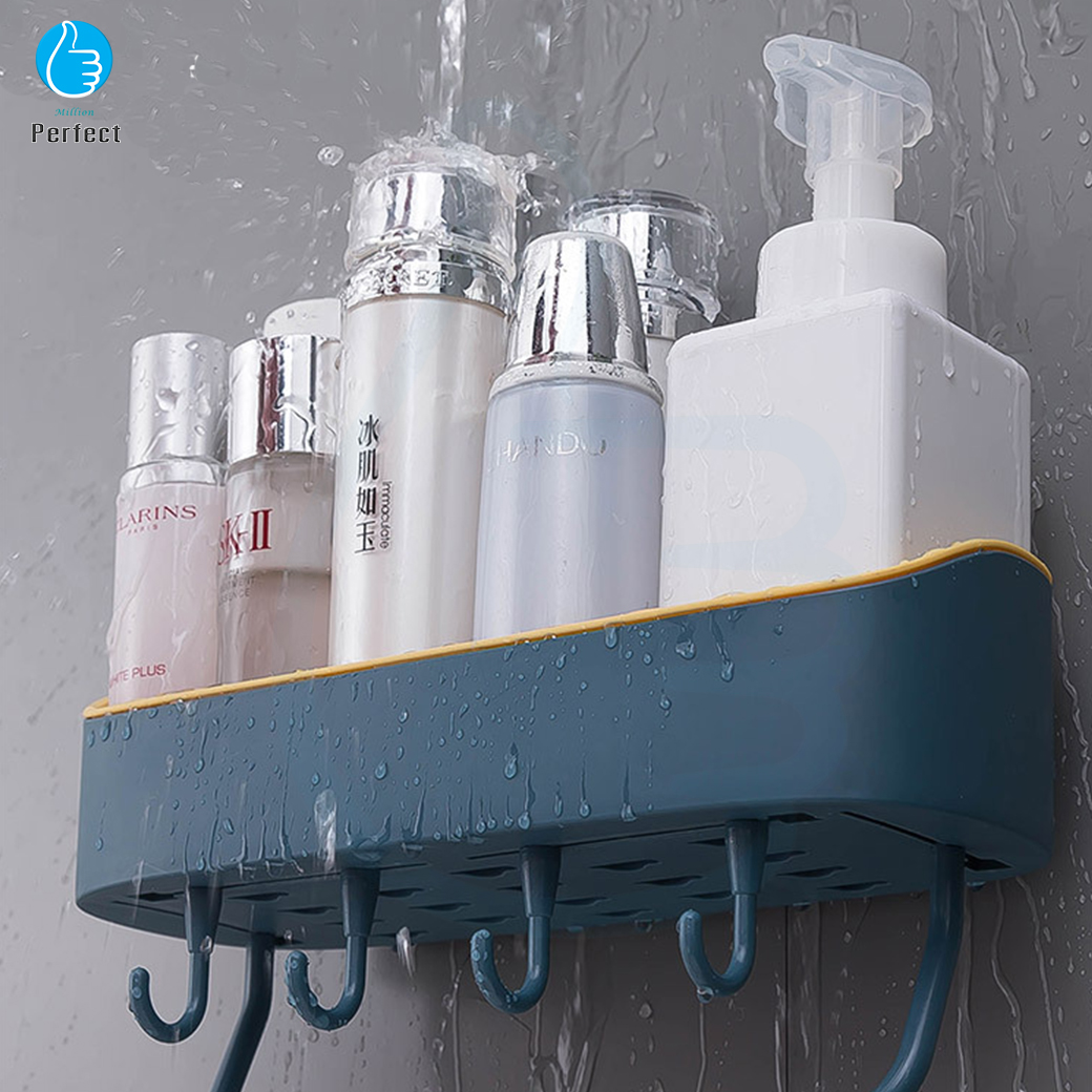 ชั้นวางของในห้องน้ำ ชั้นแขวนผนัง ชั้นเก็บของในห้องน้ำ ไม่ต้องเจาะผนังห้องน้ำ รุ่น Bathroom shelf 05