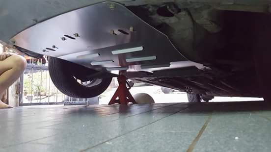 แผ่นปิดใต้ห้องเครื่องอลูมิเนียม Chevrolet Sonic Raceplate_Undertray