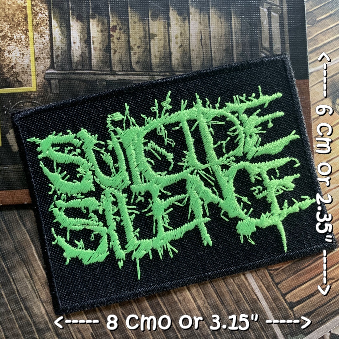 Suicide Silence วงดนตรี ร็อค เฮฟวี่เมทัล พังค์ ตัวรีดแบบปัก อาร์มปัก ตัวรีดติดเสื้อ ตัวรีด ติดกระเป๋า ติดหมวก ติดแจ๊คเก็ต Rock Iron on Embroidered Patch