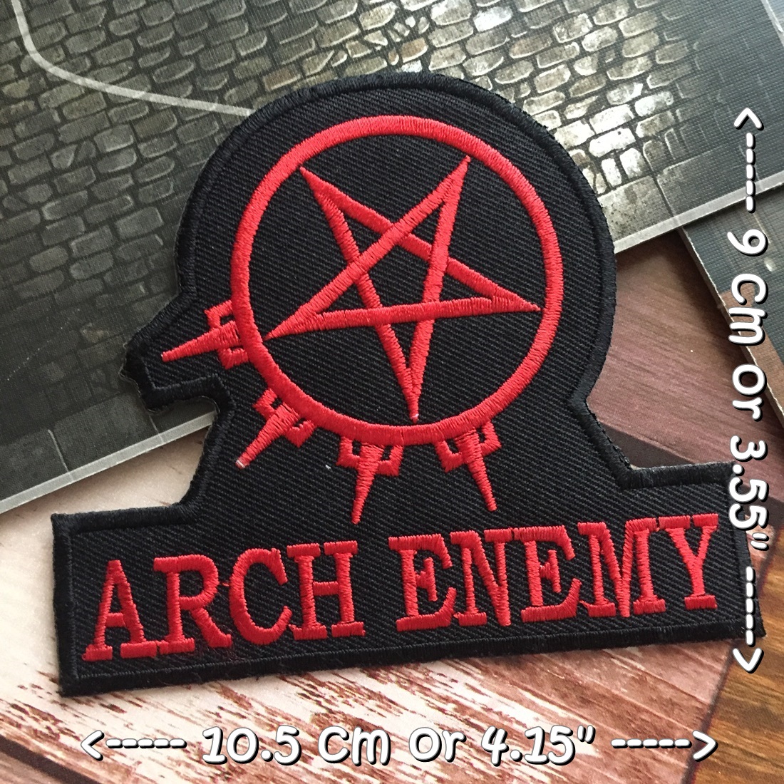 ArchEnemy วงดนตรี ร็อค เฮฟวี่เมทัล พังค์ ตัวรีดแบบปัก อาร์มปัก ตัวรีดติดเสื้อ ตัวรีด ติดกระเป๋า ติดหมวก ติดแจ๊คเก็ต Rock Iron on Embroidered Patch