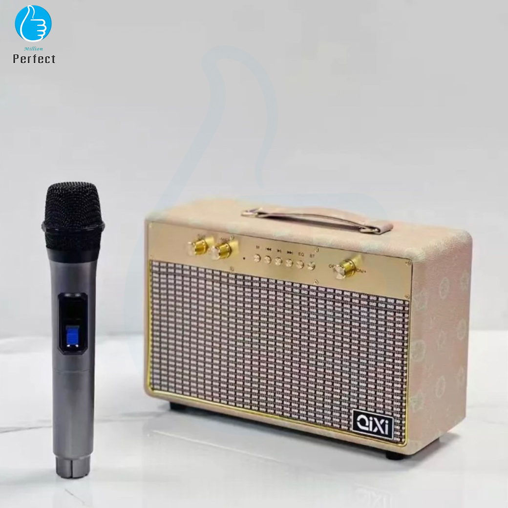 ลำโพงบลูทูธ QIXI รุ่น SK-2030 ลำโพงคลาสิค วินเทจ เสียงดีแบตทนตัวใหญ่ แถมไมโครโฟน(ไมล์ลอย)