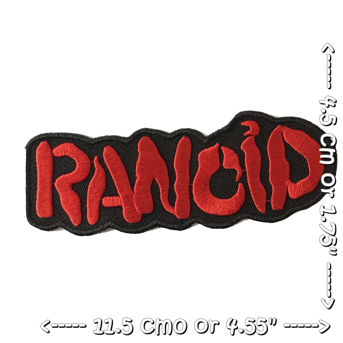 Rancid วงดนตรี ร็อค เฮฟวี่เมทัล พังค์ ตัวรีดแบบปัก อาร์มปัก ตัวรีดติดเสื้อ ตัวรีด ติดกระเป๋า ติดหมวก ติดแจ๊คเก็ต Rock Iron on Embroidered Patch