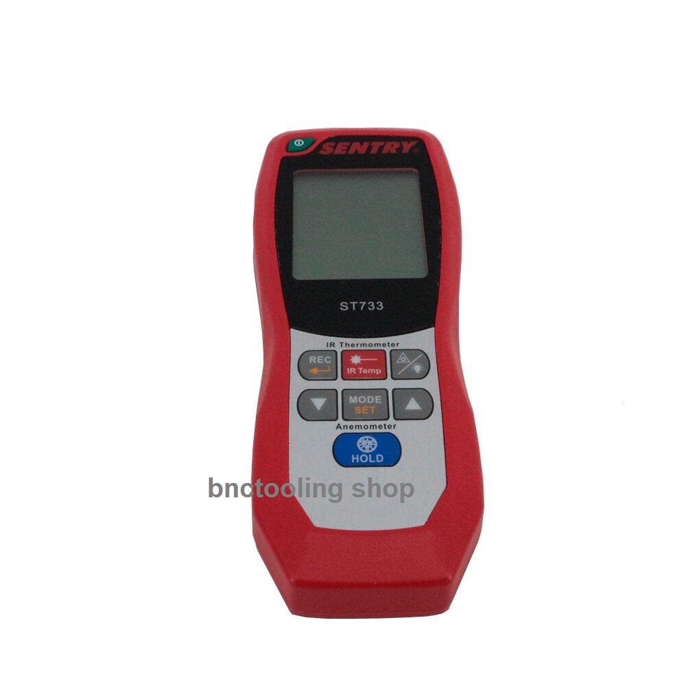 เครื่องวัดความเร็วลมชนิดลมร้อน,High Quality Hot Wire Anemometer ST733 IR Temperature Digital Wind Speed Meter Air Flowmeter.