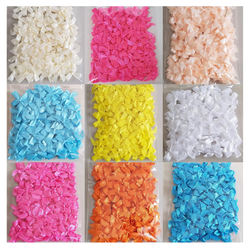 โบว์ตกแต่งสินค้า โบว์ผูกจิ๋ว ขนาด 7 MM BTS-01