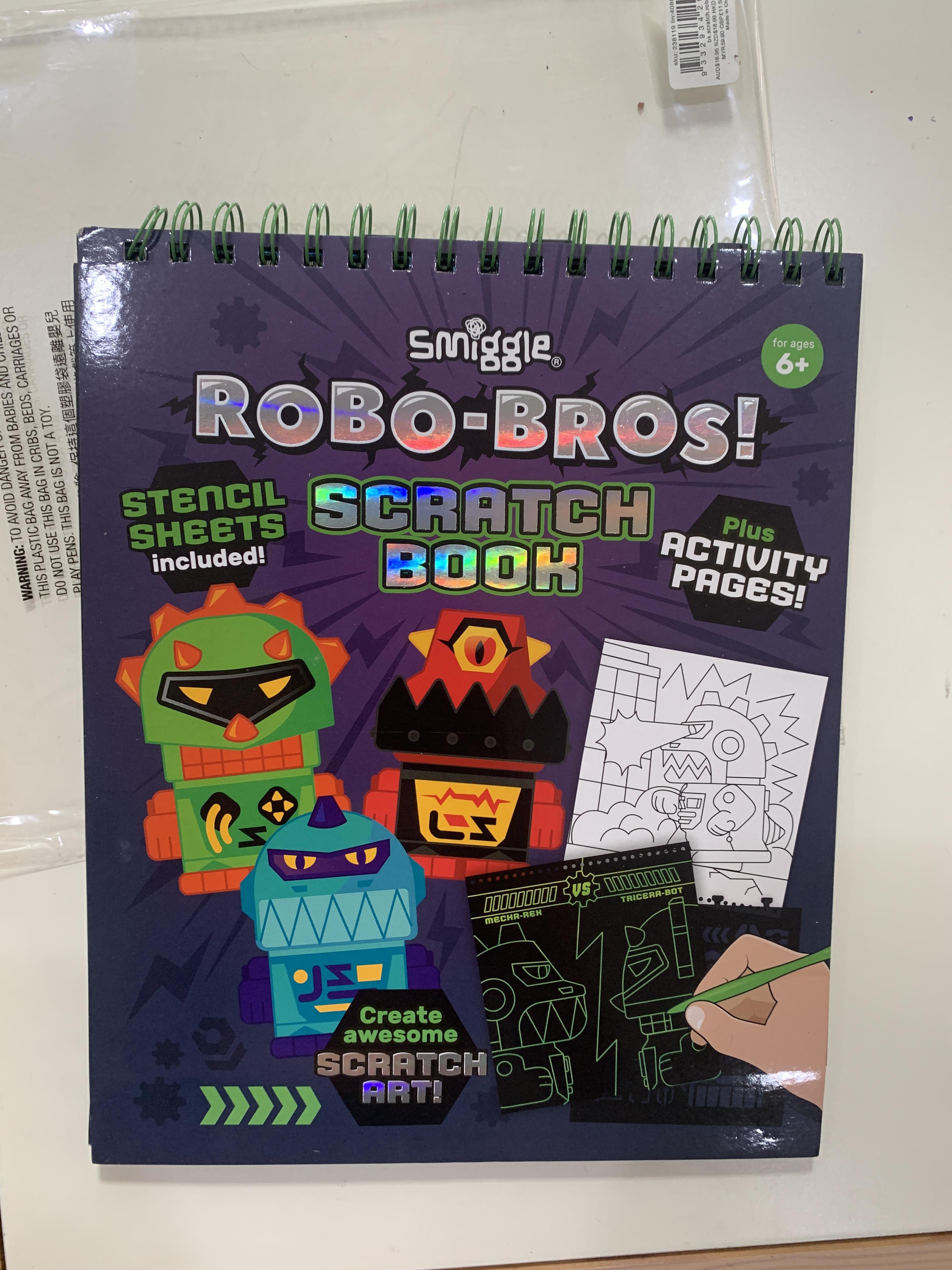 Smiggle - Activities book Robo Bros