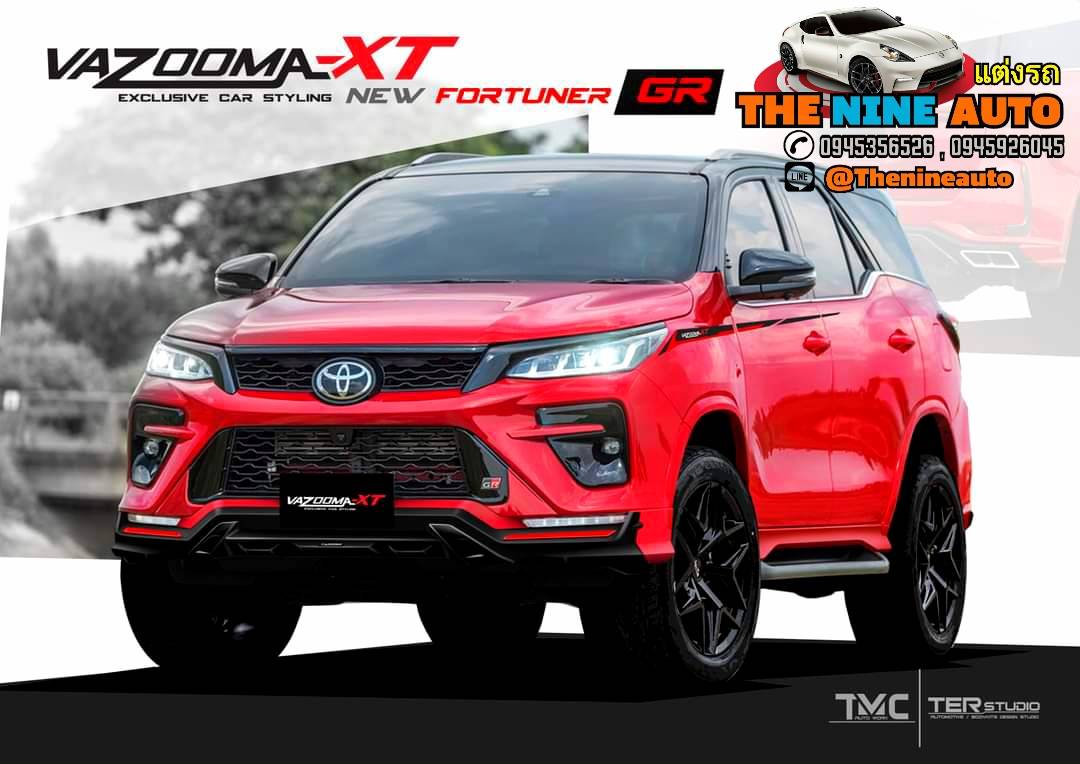 ชุดแต่ง Fortuner GR 2021รุ่น Vazooma XT ชุด 4 ชิ้น