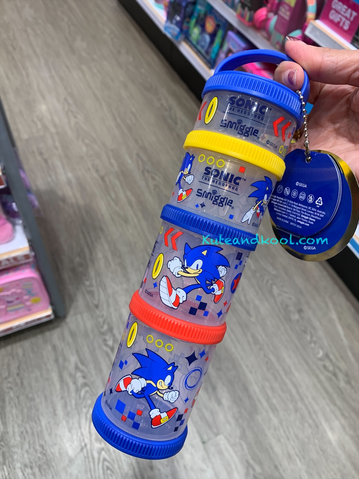 กระปุกใส่ขนม Smiggle snack stack -Sonic