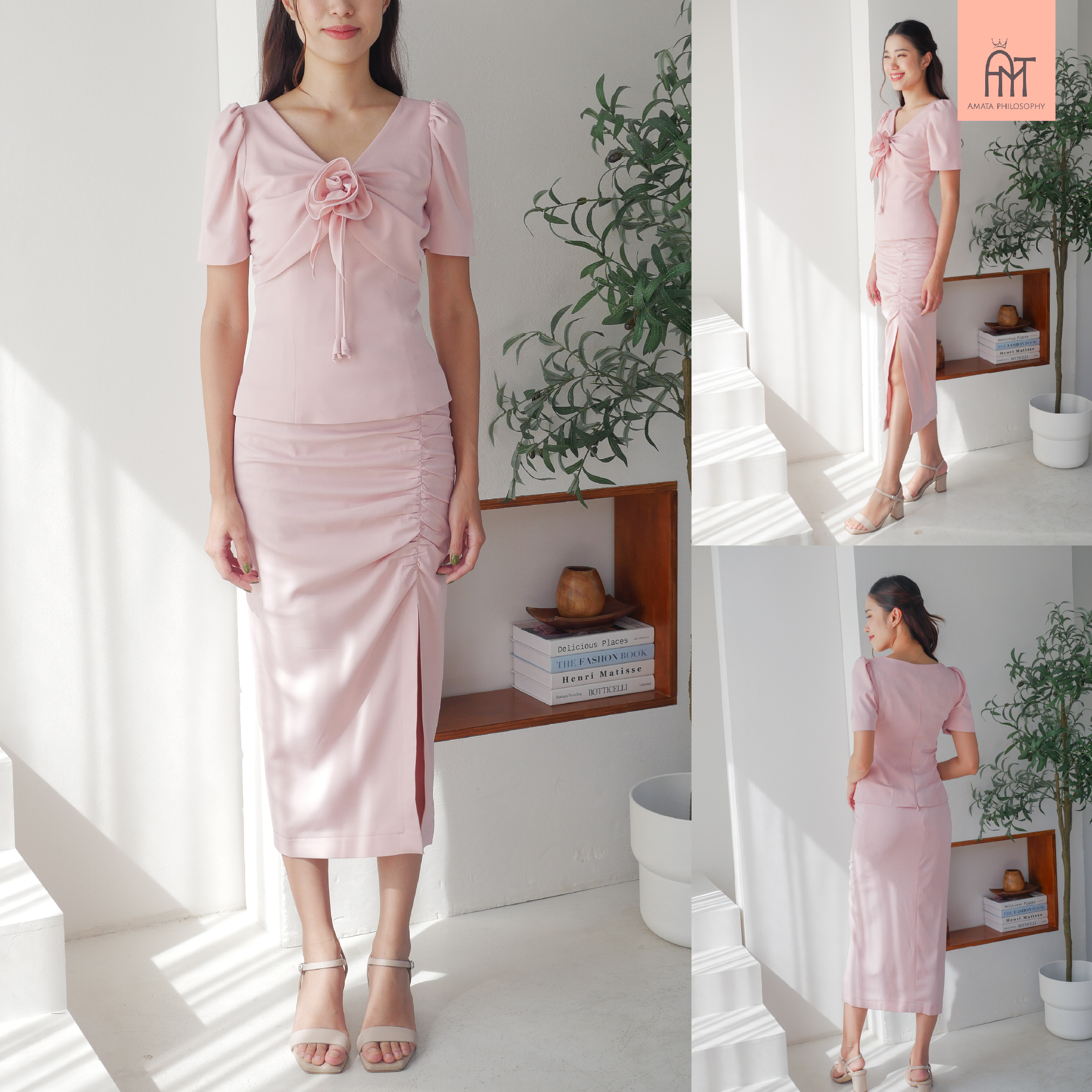 AMATA เสื้อ NETERLANDS สีชมพู