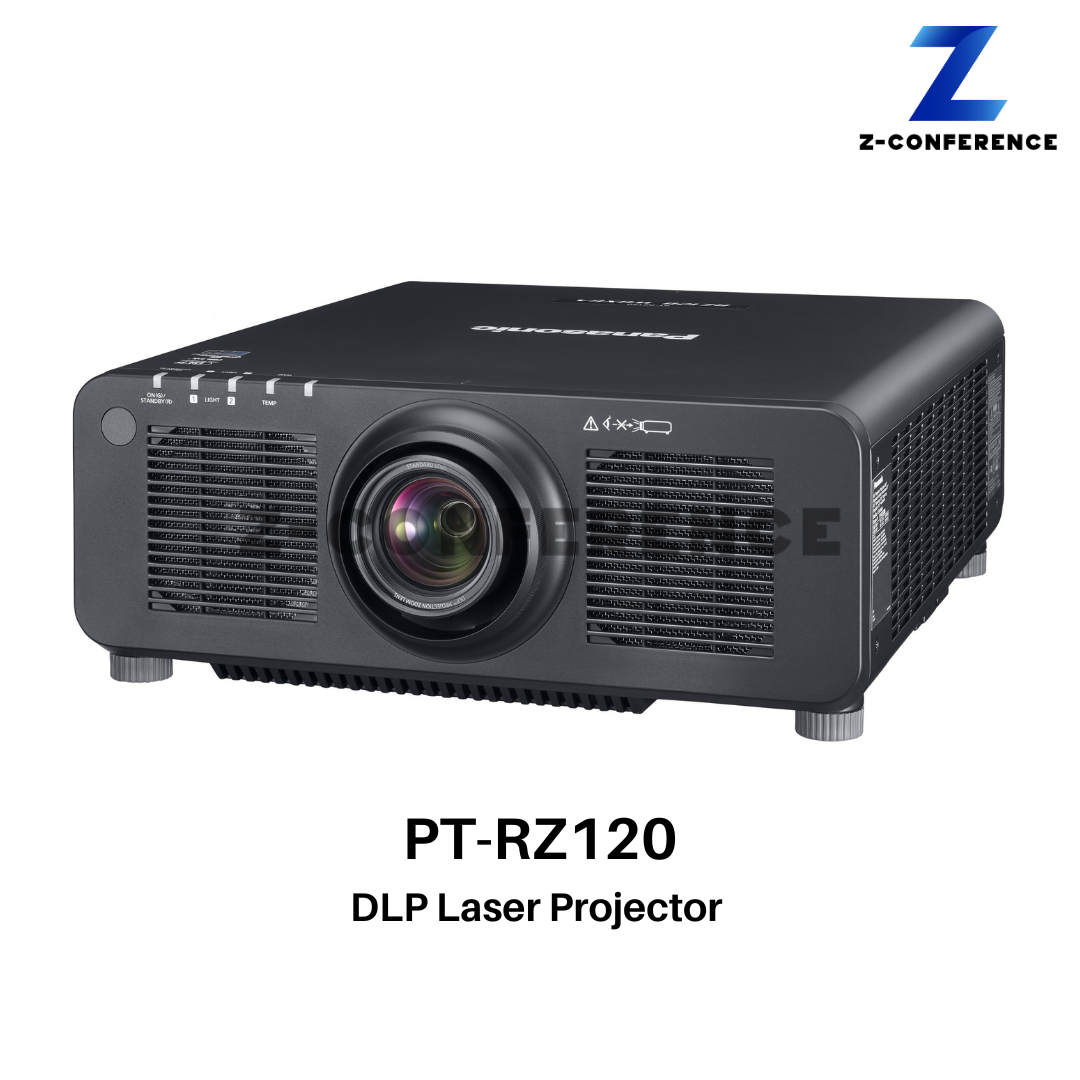 Projector PANASONIC PT-RZ120 (12,000lm / WUXGA / 1Chip DLP) Laser Projector projector , โปรเจคเตอร์ , เครื่องฉายโปรเจคเตอร์ , โปรเจคเตอร์ดูหนัง , เครื่องโปรเจคเตอร์