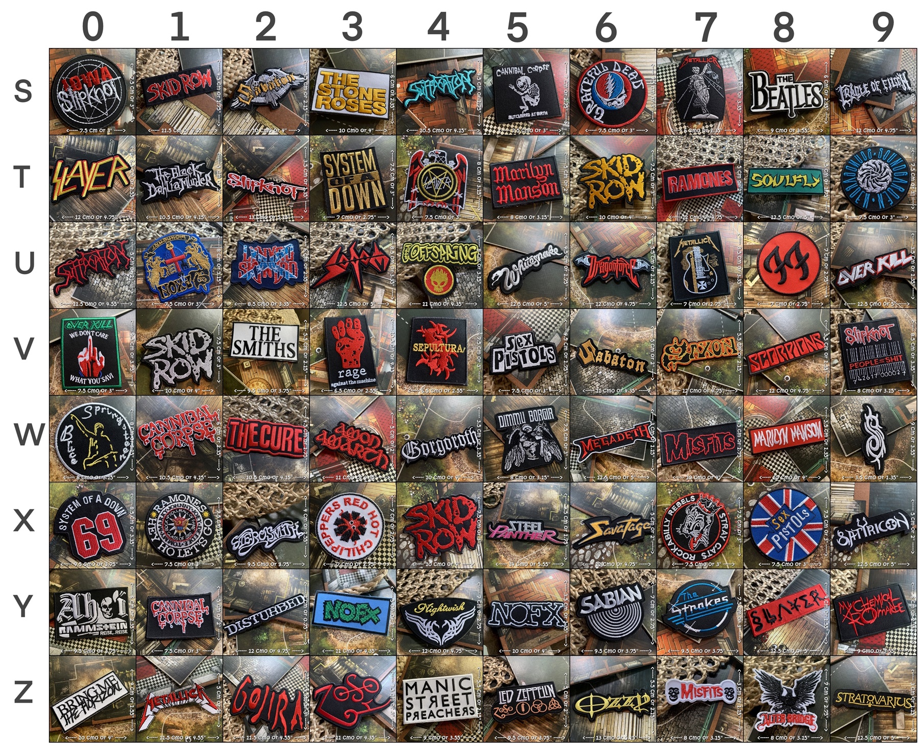 ตัวรีดติดเสื้อ วงดนตรี ร็อค เฮฟวี่เมทัล พังค์ Jacket Rock Patch (บอกลายที่เลือกทางแขท)