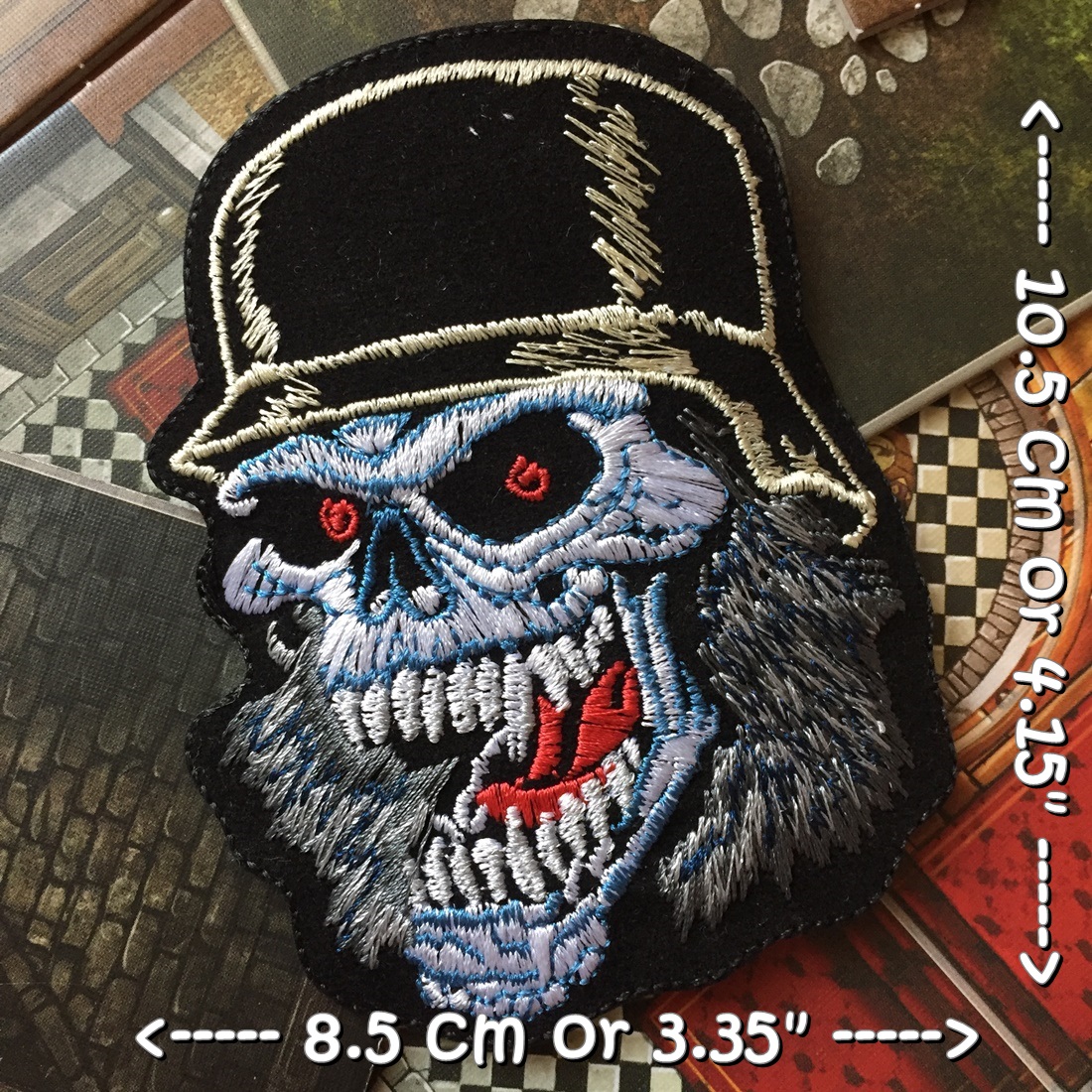 Slayer Skull วงดนตรี ร็อค เฮฟวี่เมทัล พังค์ ตัวรีดแบบปัก อาร์มปัก ตัวรีดติดเสื้อ ตัวรีด ติดกระเป๋า ติดหมวก ติดแจ๊คเก็ต Rock Iron on Embroidered Patch