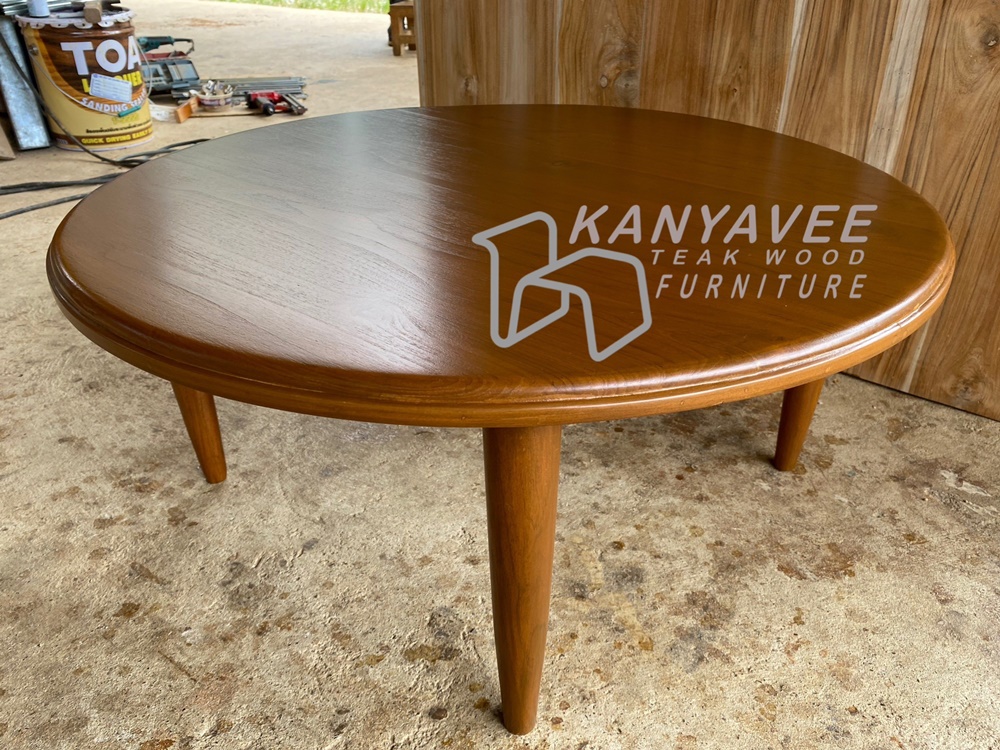 โต๊ะกลมญี่ปุ่นมินิมอล