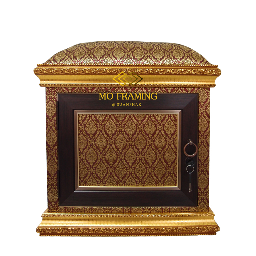 ตั่งกราบพระ เปิด - ปิด ได้พร้อมกุญแจล็อก