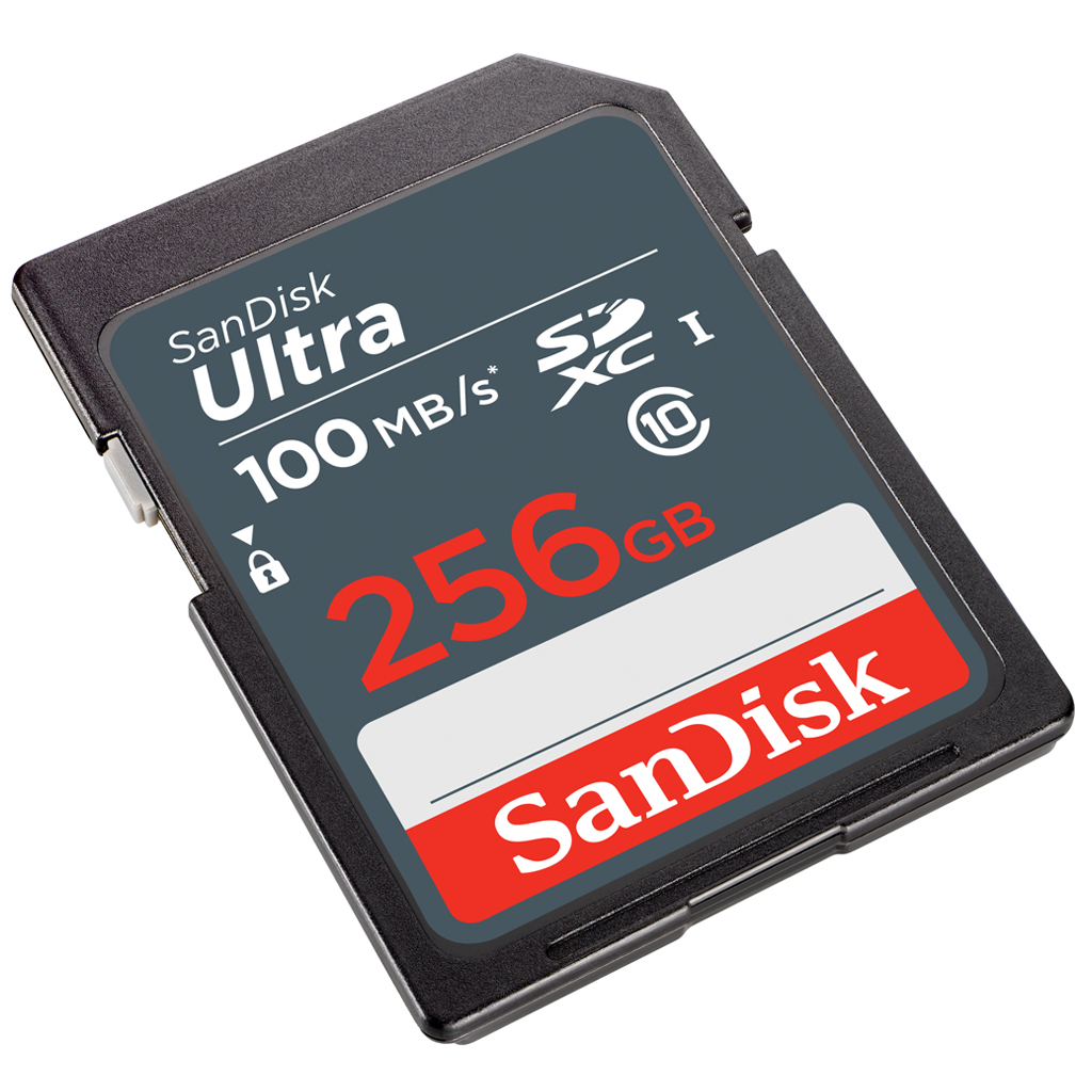 SanDisk Ultra SD Card Class10 256GB Speed 100 MB/s (SDSDUNR-256G-GN3IN) SDXC เมมโมรี่การ์ด สำหรับ SDCARD กล้องมิลเลอร์เลส DSLR Mirrorless ประกัน 7ปี