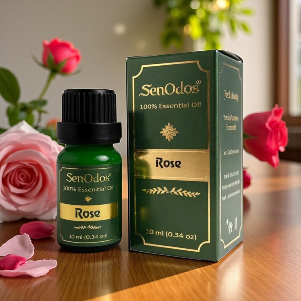 SenOdos น้ำมันหอมระเหยแท้ กลิ่นกุหลาบแท้ 10ml. Rose Pure Essential Oils