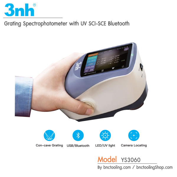 3nh,Grating Spectrophotometer with UV SCI-SCE Bluetooth,YS3060