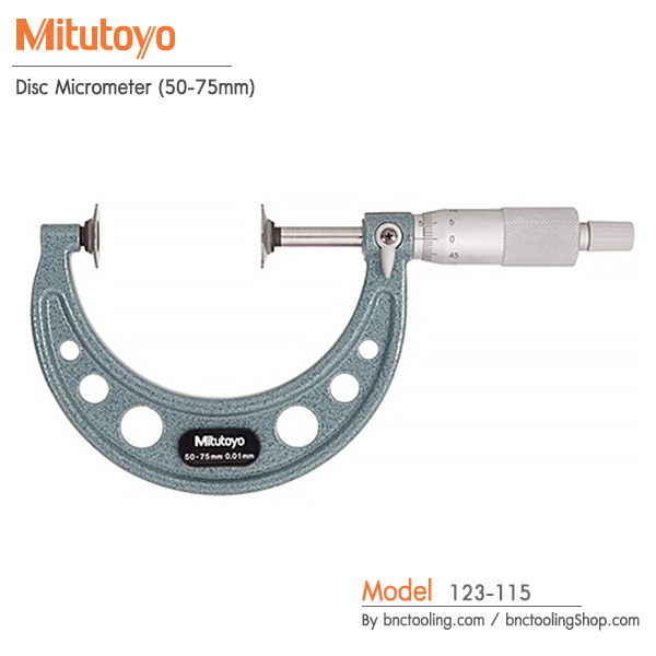 Mitutoyo,Disc Micrometer (50-75mm),123-115