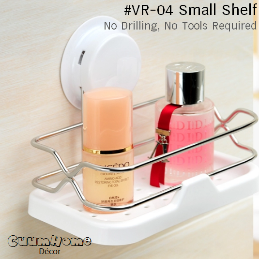 VR-04 ชั้นวางอุปกรณ์ ขนาดเล็กพร้อมรูระบาย ไม่ต้องเจาะผนัง