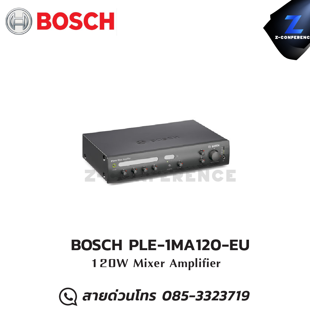 BOSCH PLE-1MA120-EU เครื่องขยายเสียง มิกเซอร์ , mixer , มิกเครื่องเสียง , มิกเซอร์ดิจิตอล , มิ๊กดิจิตอล , แอมป์ , amplifier, power amp, power amplifier