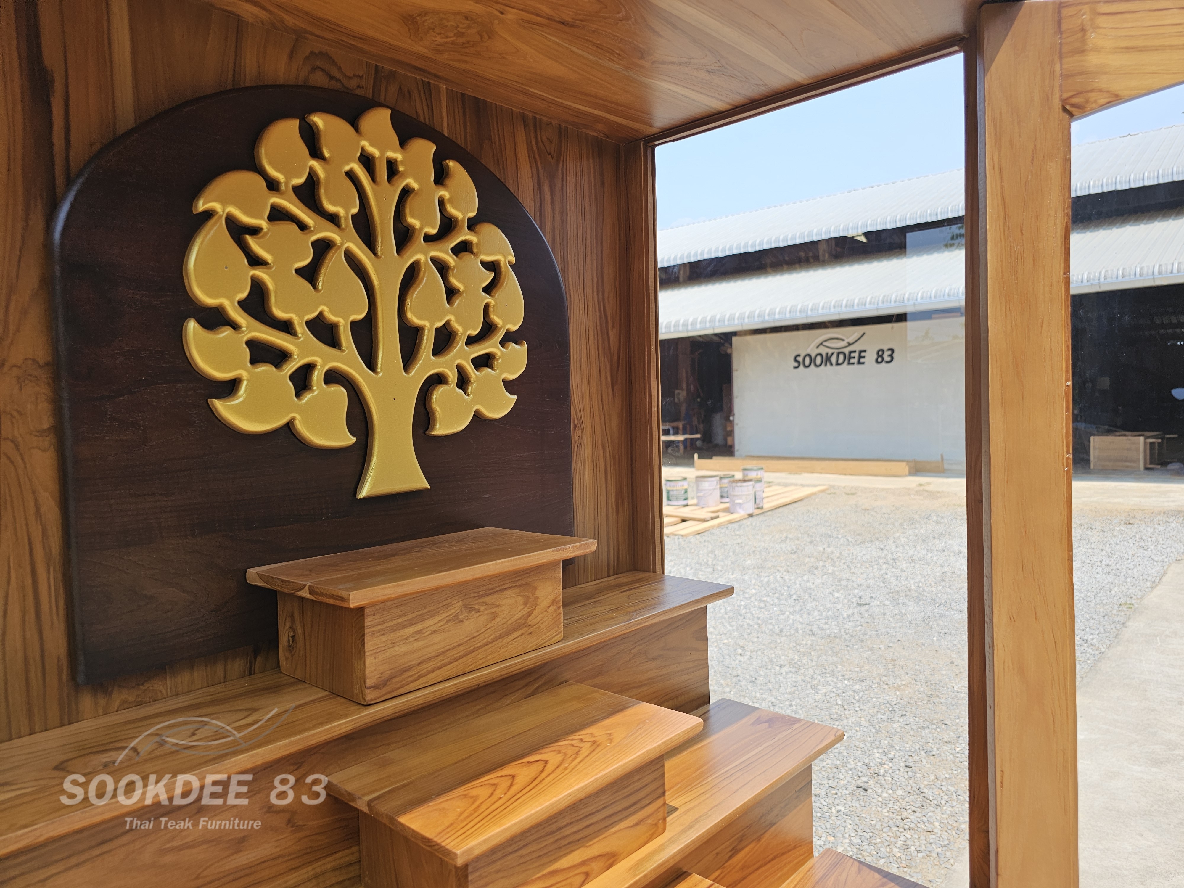 ตู้บูชามินิมอล บานกระจก