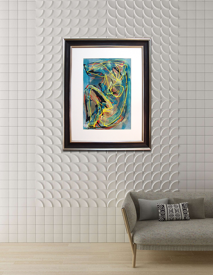 รูปภาพสีอะคริลิคของศิลปิน ศาสตราจารย์พิเศษอารี สุทธิพันธุ์ ศิลปินแห่งชาติ