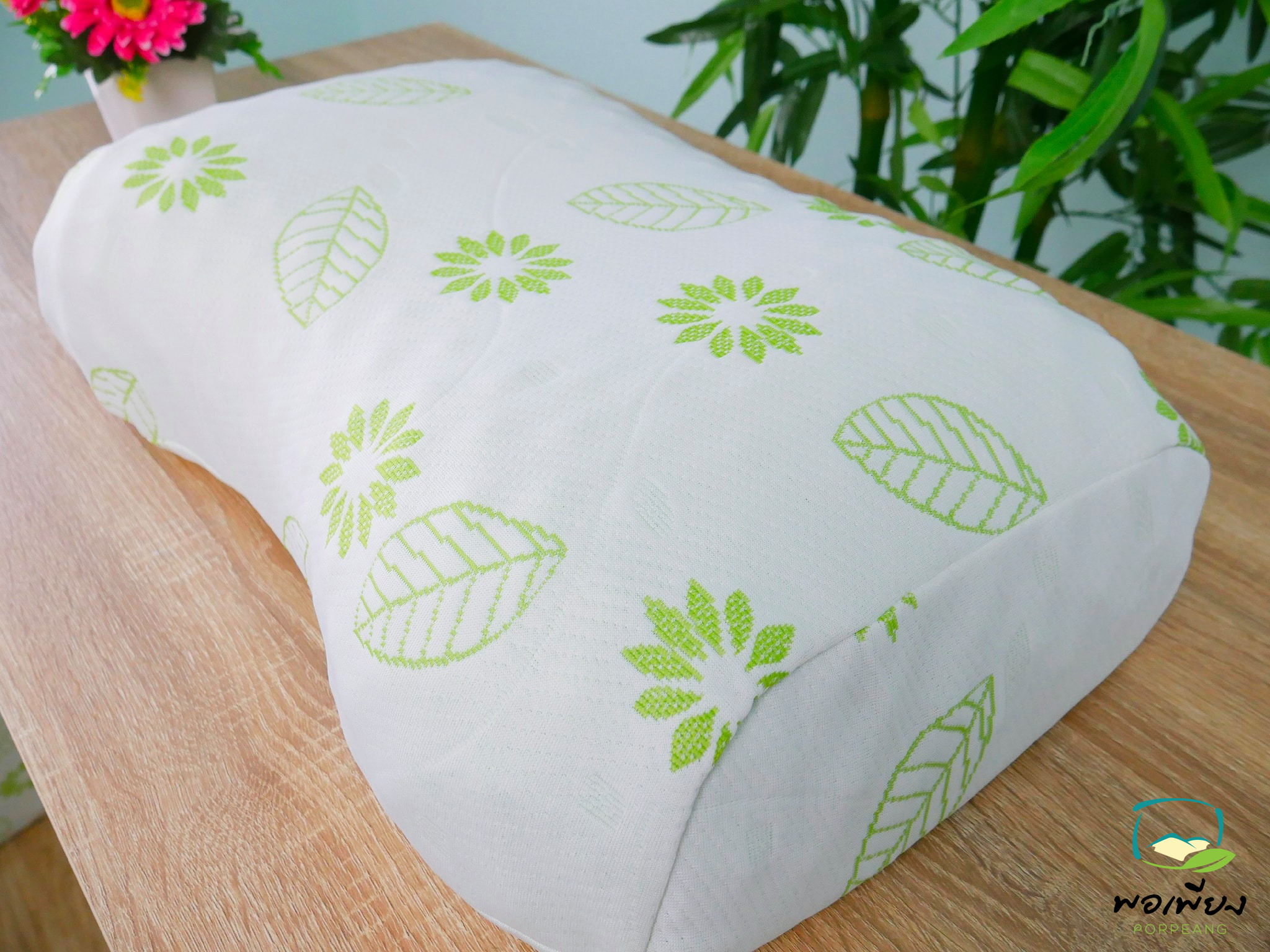 "พอเพียง" หมอนยางพาราแท้100% เกรด A ทรงหัวใจ