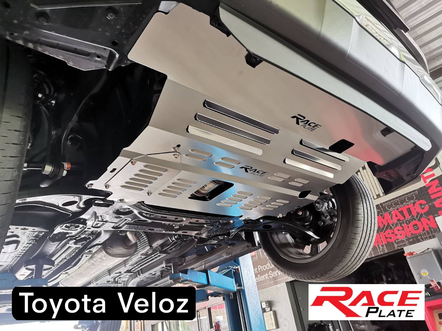 แผ่นปิดใต้ห้องเครื่องอลูมิเนียม Veloz 2022 Raceplate_Undertray