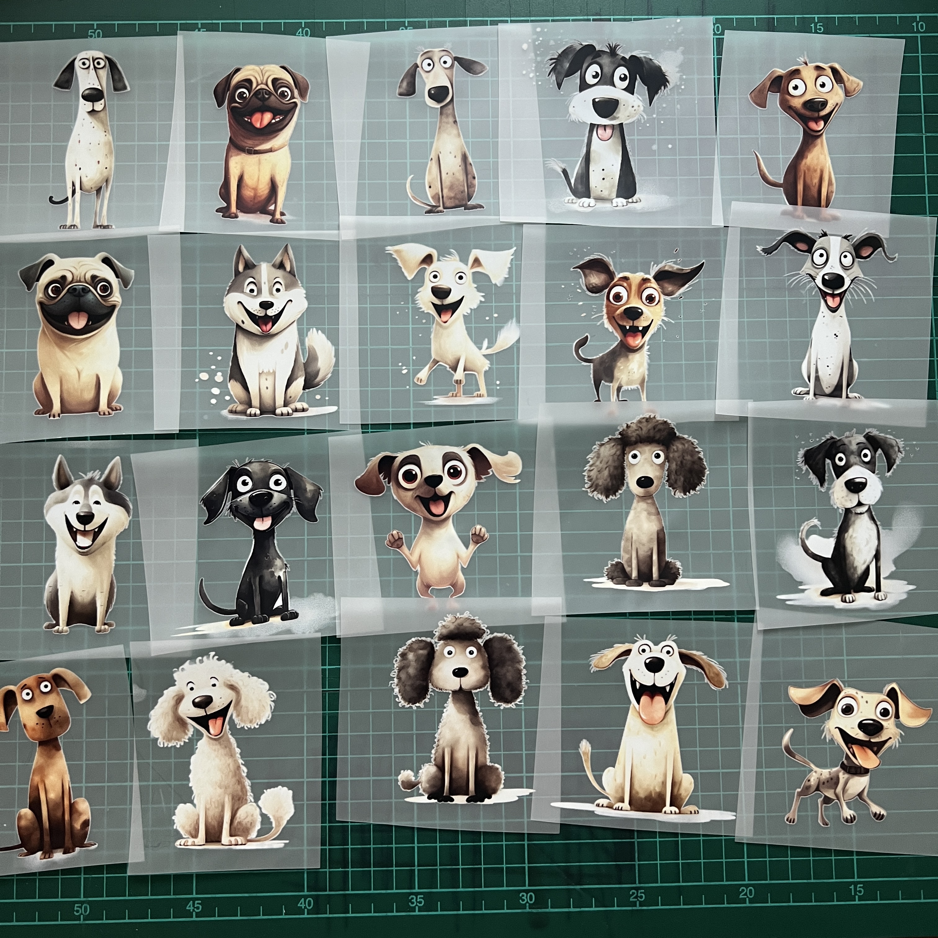 ตัวรีดติดเสื้อ หมาน้อย การ์ตูน ฟิลม์รีดร้อน พิมพ์ลาย สติกเกอร์รีดติดเสื้อ สกรีนลาย ฟิลม์ DFT DTF