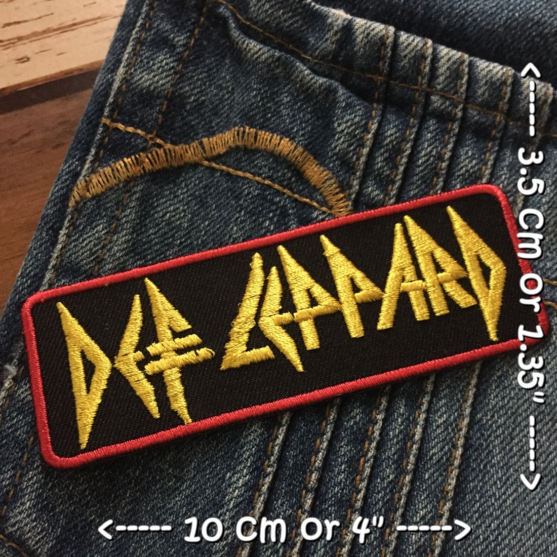 Def Leppard วงดนตรี ร็อค เฮฟวี่เมทัล พังค์ ตัวรีดแบบปัก อาร์มปัก ตัวรีดติดเสื้อ ตัวรีด ติดกระเป๋า ติดหมวก ติดแจ๊คเก็ต Rock Iron on Embroidered Patch