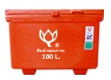 ถังแช่ *ขาสูง* มีบานพับพร้อมมือจับ ดอกบัว รุ่น LF-130 ขนาด 130 ลิตร